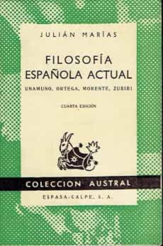 Cover of Filosofía española actual